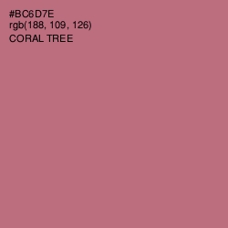 #BC6D7E - Coral Tree Color Image